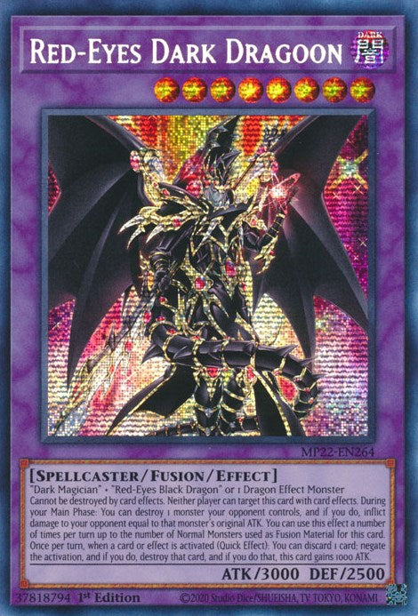 Red-Eyes Dark Dragoon [MP22-EN264] Prismatic Secret Rare - Evolution TCG