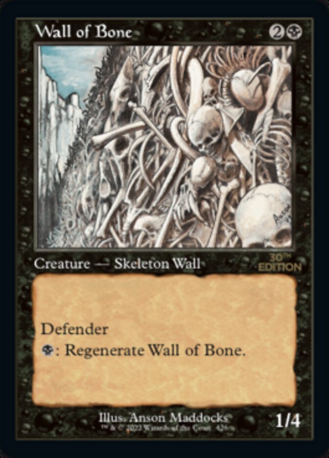 Wall of Bone (Retro) [30th Anniversary Edition] - Evolution TCG