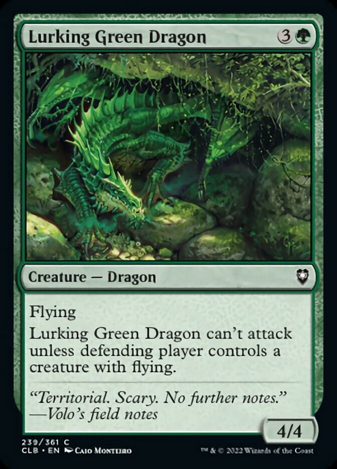 Lurking Green Dragon [Commander Legends: Battle for Baldur's Gate] - Evolution TCG