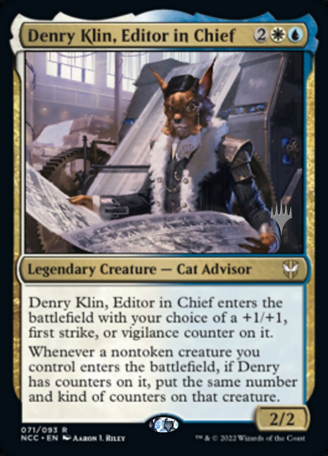 Denry Klin, Editor in Chief (Promo Pack) [Streets of New Capenna Commander Promos] - Evolution TCG