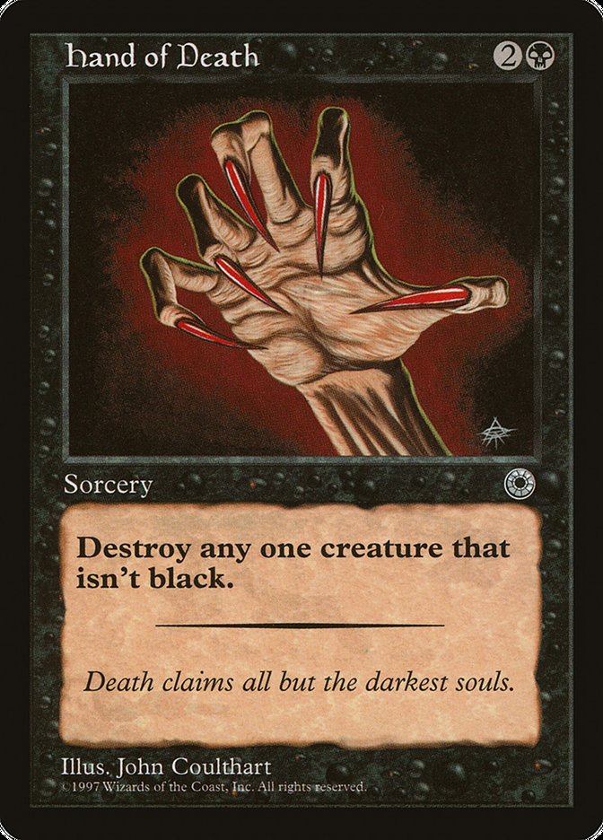Hand of Death (Without Creature Color Explanation) [Portal] - Evolution TCG