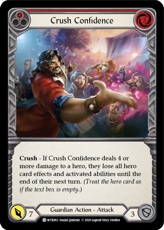 Crush Confidence (Red) [U-WTR063] (Welcome to Rathe Unlimited)  Unlimited Normal - Evolution TCG