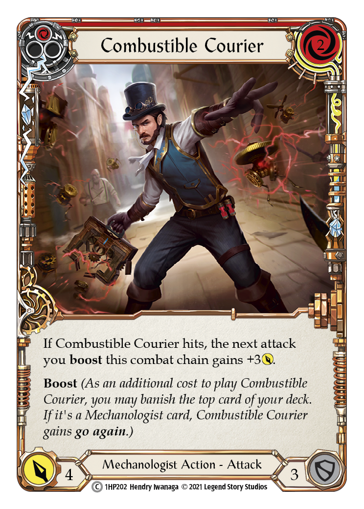 Combustible Courier (Red) [1HP202] (History Pack 1) - Evolution TCG
