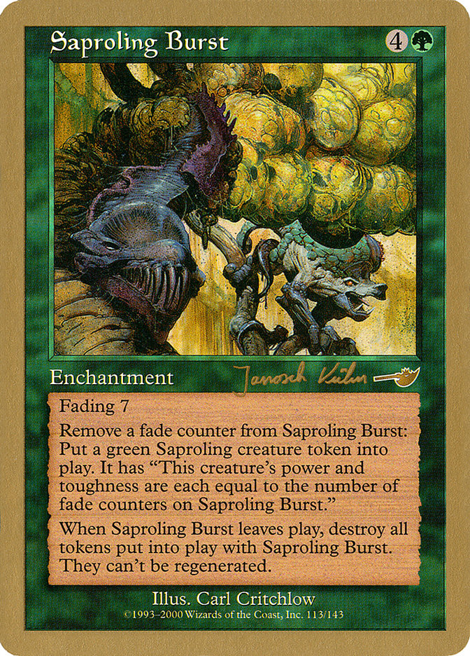 Saproling Burst (Janosch Kuhn) [World Championship Decks 2000] - Evolution TCG