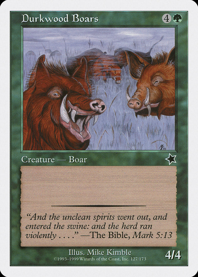 Durkwood Boars [Starter 1999] - Evolution TCG