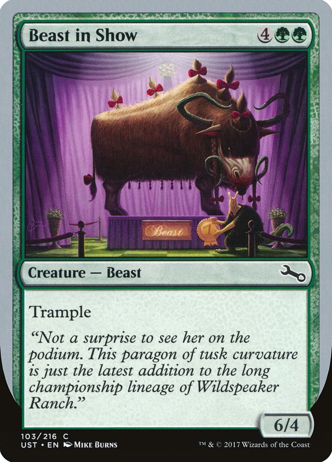 Beast in Show ("Not a surprise...") [Unstable] - Evolution TCG