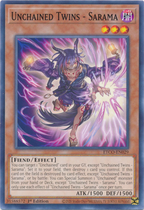 Unchained Twins - Sarama [ETCO-EN029] Common - Evolution TCG