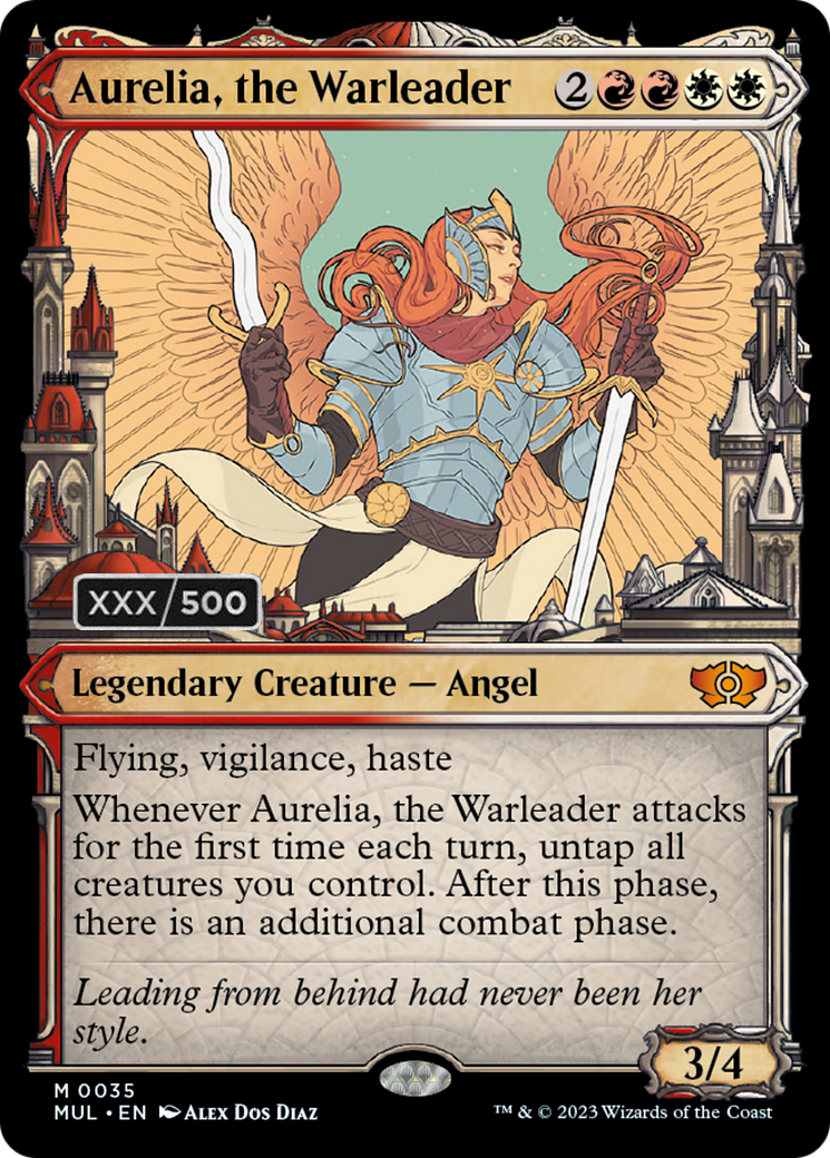 Aurelia, the Warleader (Serialized) [Multiverse Legends] - Evolution TCG