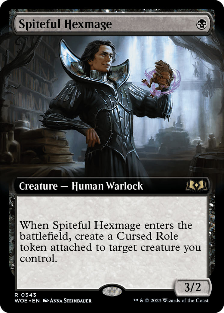 Spiteful Hexmage (Extended Art) [Wilds of Eldraine] - Evolution TCG