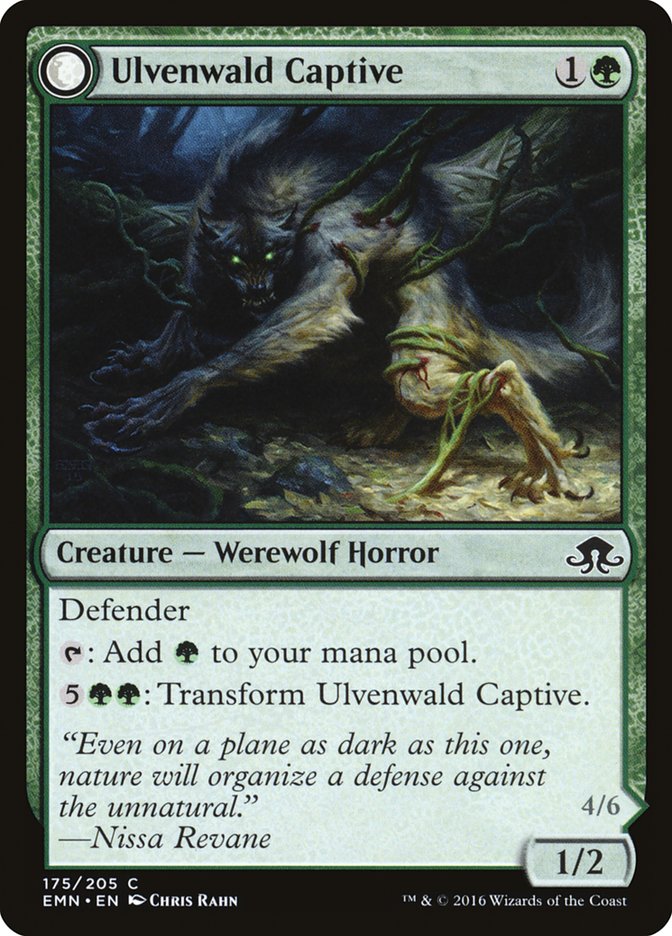 Ulvenwald Captive // Ulvenwald Abomination [Eldritch Moon] - Evolution TCG | Evolution TCG