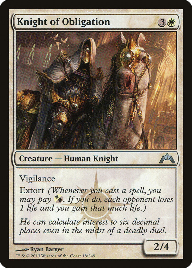 Knight of Obligation [Gatecrash] - Evolution TCG | Evolution TCG