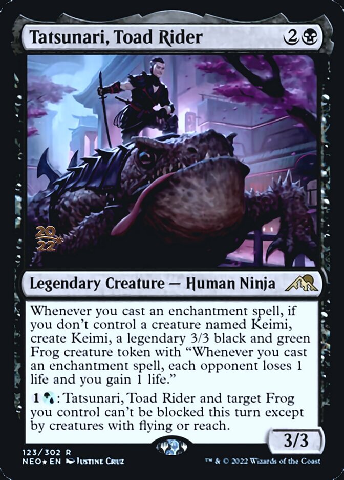 Tatsunari, Toad Rider [Kamigawa: Neon Dynasty Prerelease Promos] - Evolution TCG