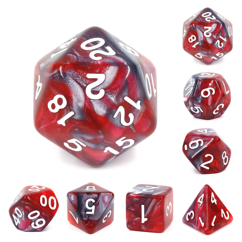 A&H Dice: Dragon’s Blood - Poly 7 Die Set - Evolution TCG