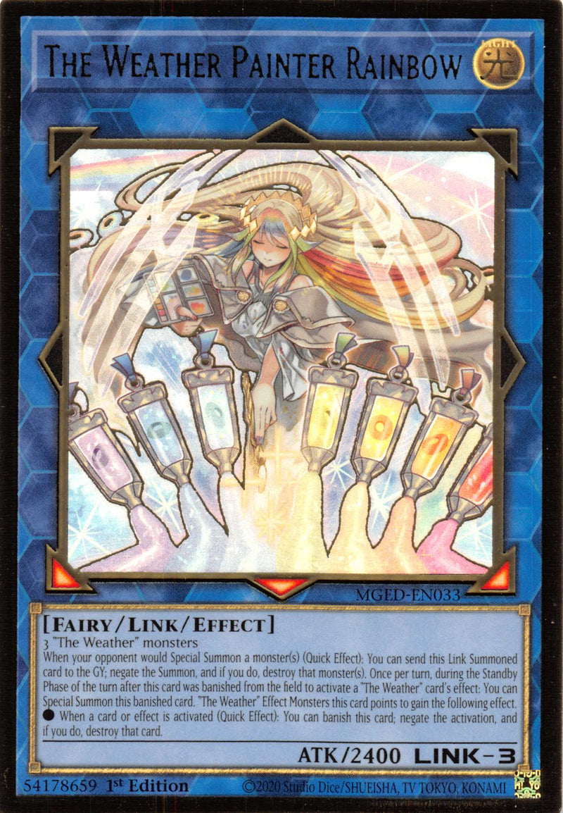 The Weather Painter Rainbow [MGED-EN033] Gold Rare - Evolution TCG