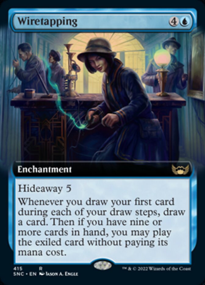 Wiretapping (Extended Art) [Streets of New Capenna] - Evolution TCG