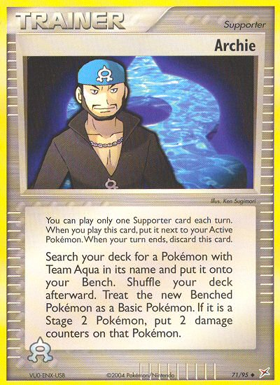 Archie (71/95) [EX: Team Magma vs Team Aqua] - Evolution TCG