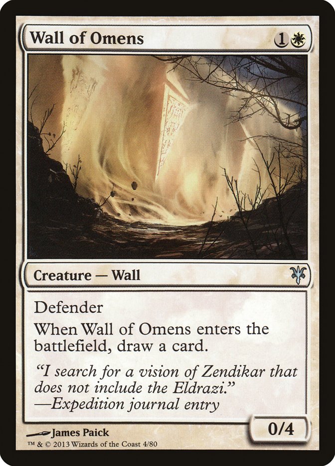 Wall of Omens [Duel Decks: Sorin vs. Tibalt] - Evolution TCG