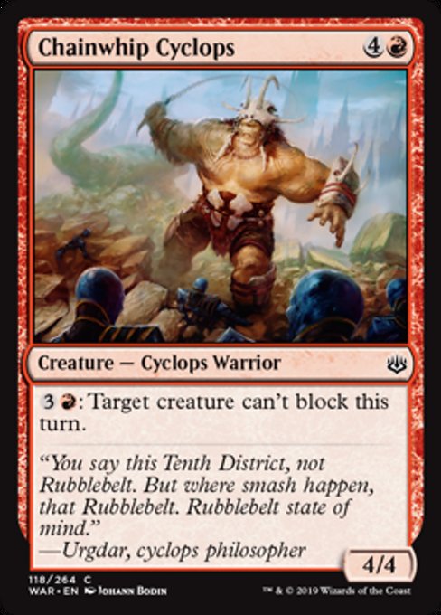 Chainwhip Cyclops [War of the Spark] - Evolution TCG