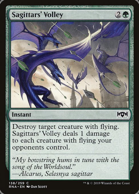 Sagittars' Volley [Ravnica Allegiance] - Evolution TCG