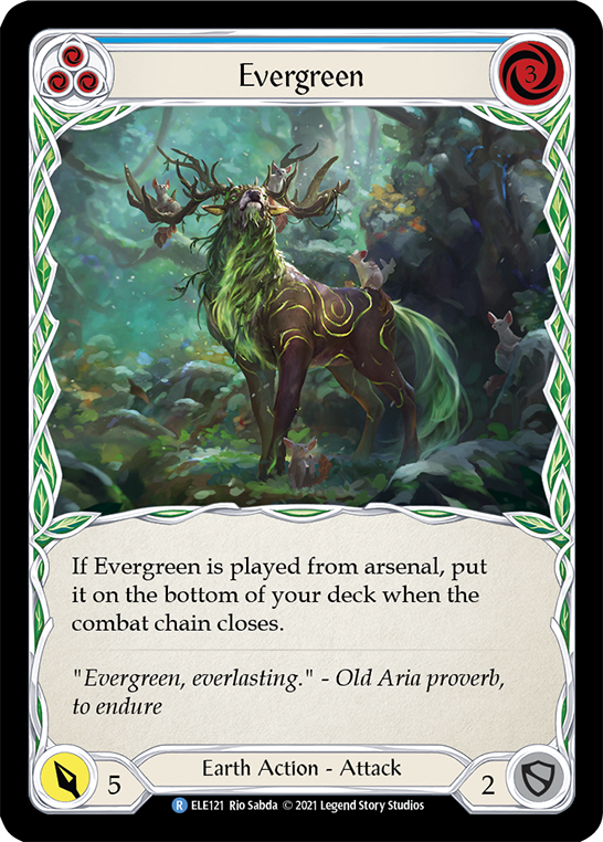 Evergreen (Blue) [ELE121] (Tales of Aria)  1st Edition Normal - Evolution TCG