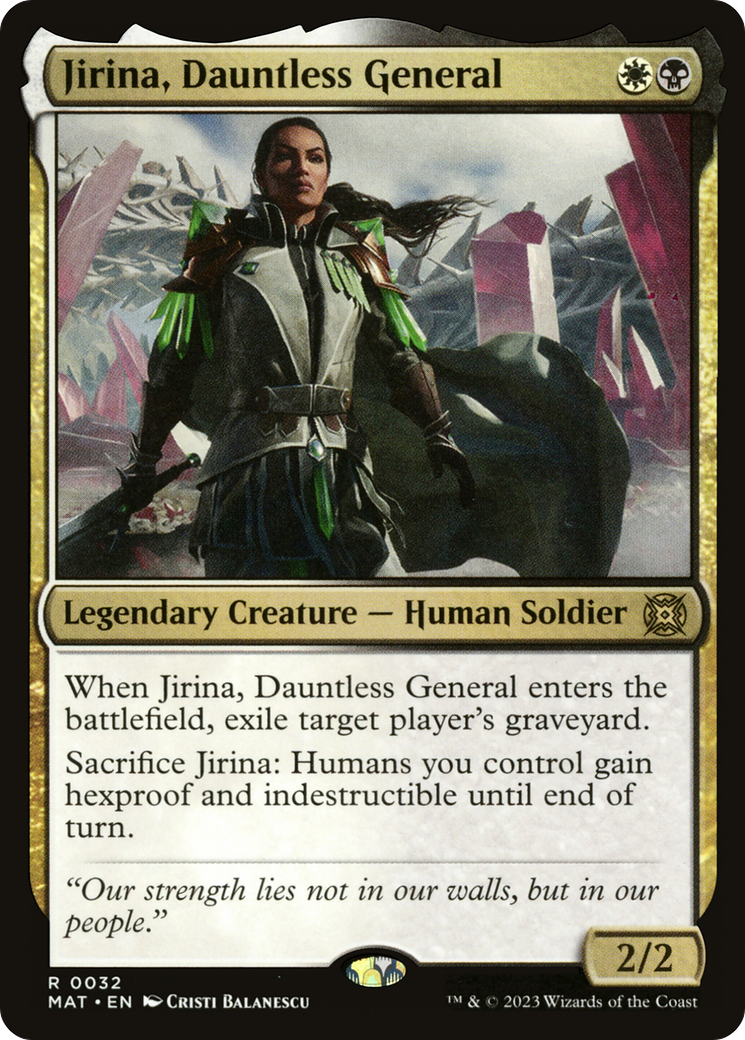 Jirina, Dauntless General [March of the Machine: The Aftermath] - Evolution TCG