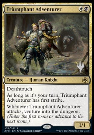 Triumphant Adventurer (Promo Pack) [Dungeons & Dragons: Adventures in the Forgotten Realms Promos] - Evolution TCG