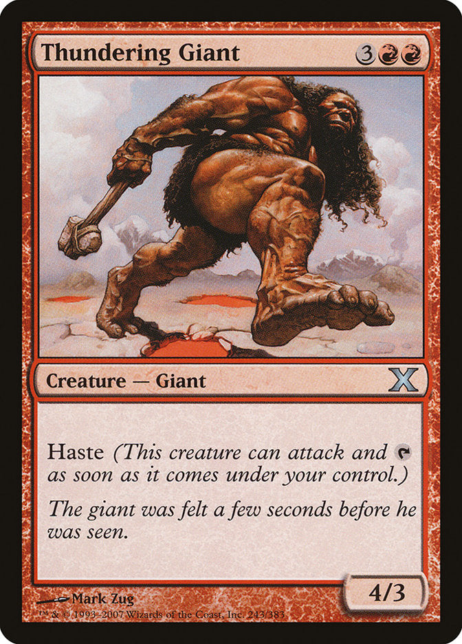 Thundering Giant [Tenth Edition] - Evolution TCG