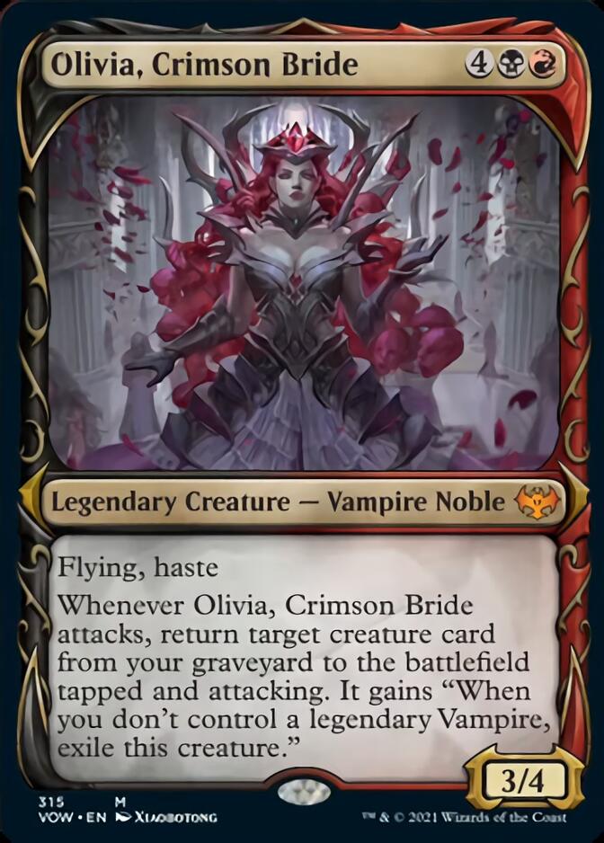 Olivia, Crimson Bride (Showcase Fang Frame) [Innistrad: Crimson Vow] - Evolution TCG