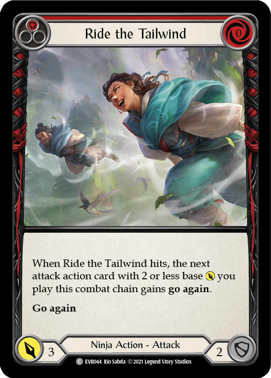 Ride the Tailwind (Red) [EVR044] (Everfest)  1st Edition Normal - Evolution TCG