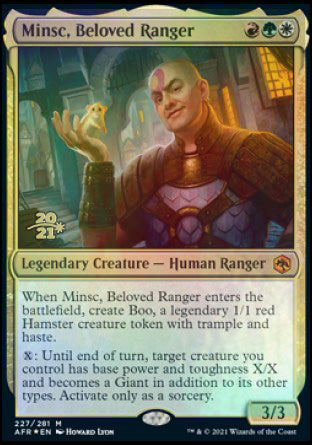 Minsc, Beloved Ranger [Dungeons & Dragons: Adventures in the Forgotten Realms Prerelease Promos] - Evolution TCG