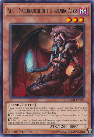 Alich, Malebranche of the Burning Abyss [NECH-EN083] Rare - Evolution TCG
