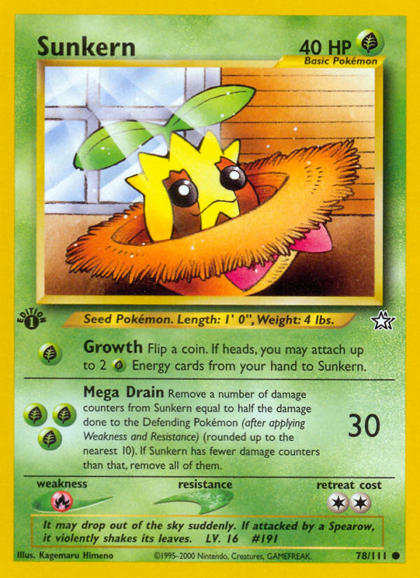 Sunkern (78/111) [Neo Genesis 1st Edition] - Evolution TCG