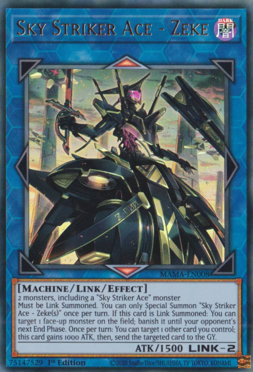 Sky Striker Ace - Zeke [MAMA-EN008] Ultra Rare - Evolution TCG