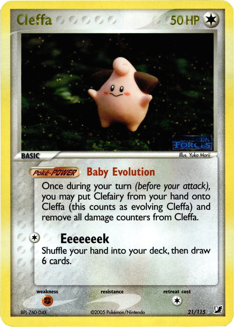 Cleffa (21/115) (Stamped) [EX: Unseen Forces] - Evolution TCG