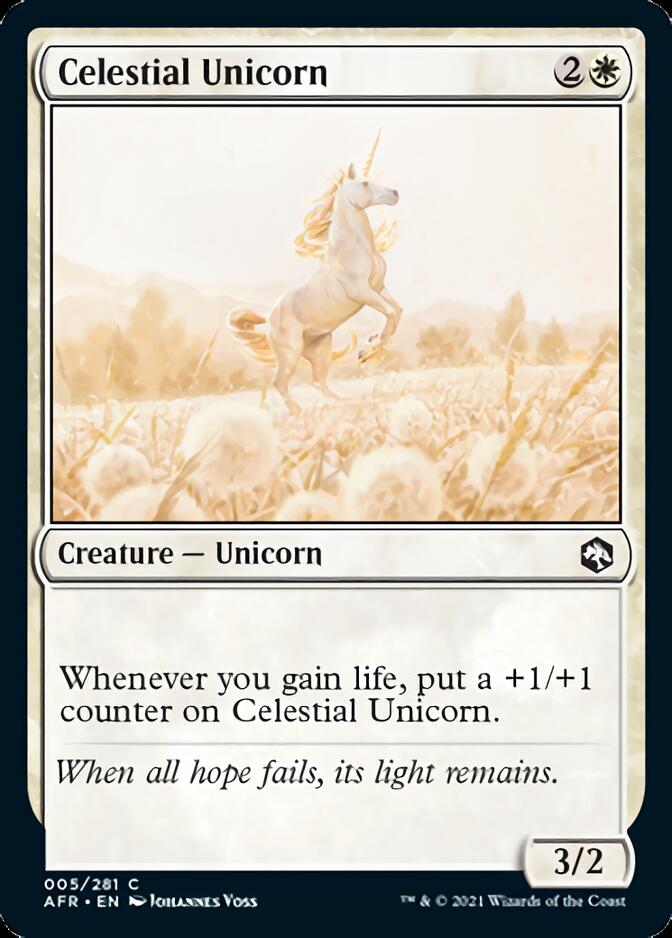 Celestial Unicorn [Dungeons & Dragons: Adventures in the Forgotten Realms] - Evolution TCG