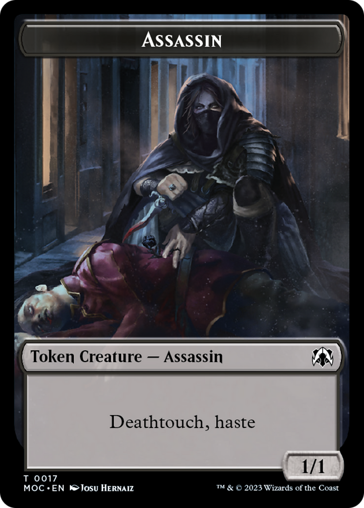 Assassin // Knight (10) Double-Sided Token [March of the Machine Commander Tokens] - Evolution TCG