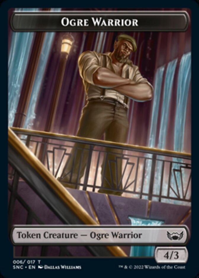 Ogre Warrior // Wizard Double-sided Token [Streets of New Capenna Tokens] - Evolution TCG