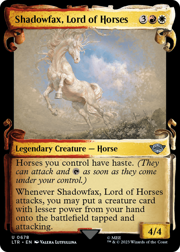 Shadowfax, Lord of Horses [The Lord of the Rings: Tales of Middle-Earth Showcase Scrolls] - Evolution TCG