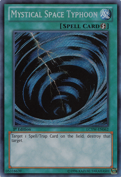 Mystical Space Typhoon [LCYW-EN062] Secret Rare - Evolution TCG