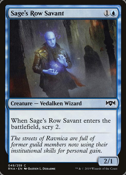 Sage's Row Savant [Ravnica Allegiance] - Evolution TCG