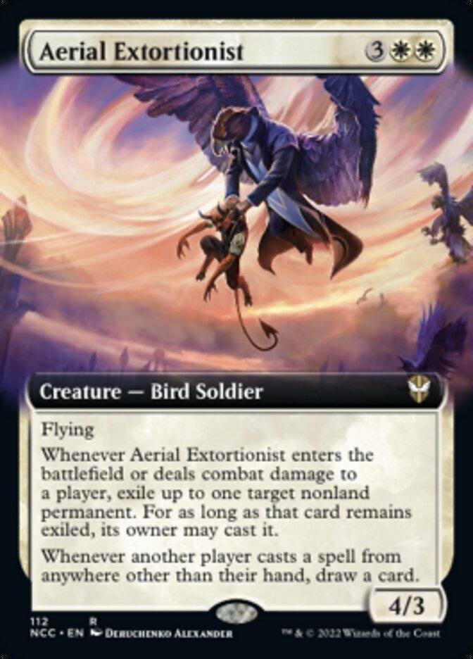 Aerial Extortionist (Extended Art) [Streets of New Capenna Commander] - Evolution TCG