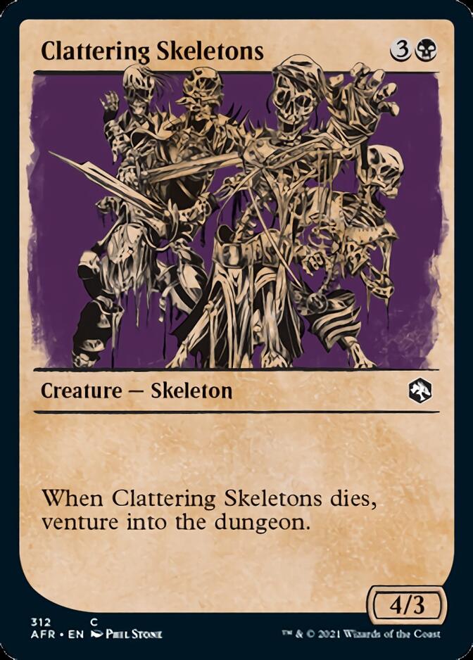 Clattering Skeletons (Showcase) [Dungeons & Dragons: Adventures in the Forgotten Realms] - Evolution TCG