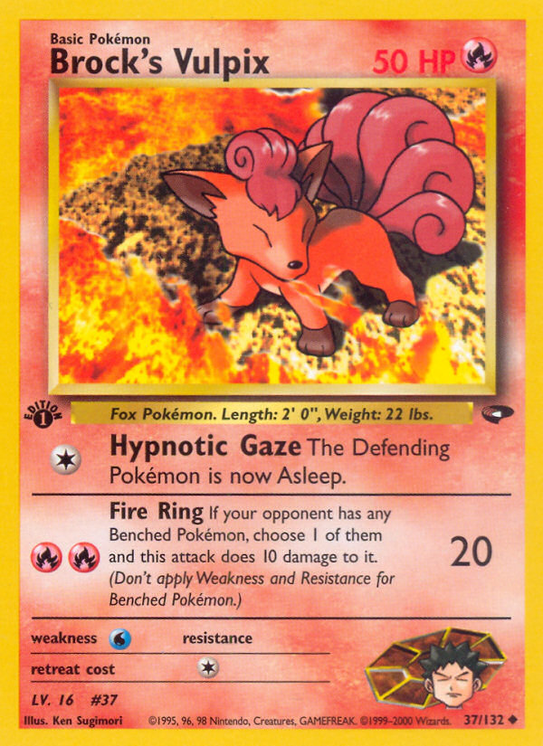 Brock's Vulpix (37/132) [Gym Challenge 1st Edition] - Evolution TCG