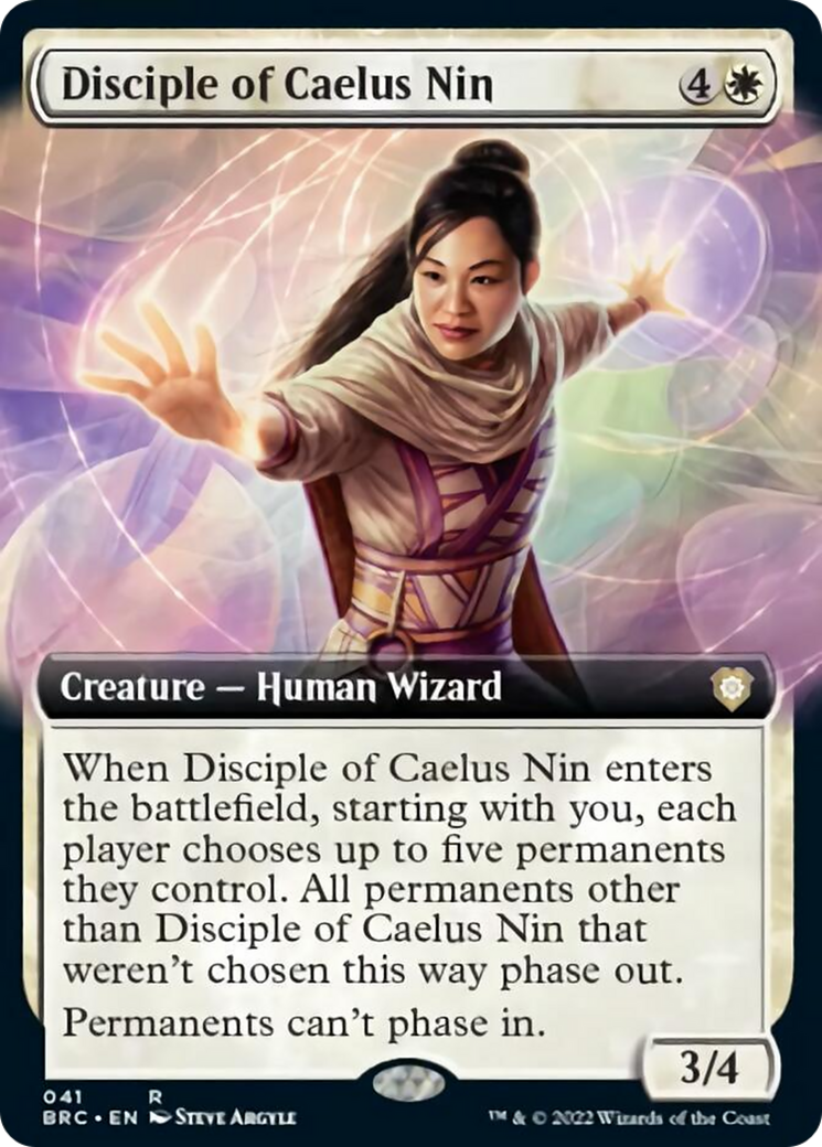 Disciple of Caelus Nin (Extended Art) [The Brothers' War Commander] - Evolution TCG