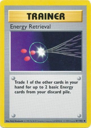 Energy Retrieval (81/102) [Base Set Shadowless Unlimited] - Evolution TCG