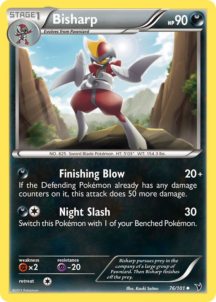 Bisharp (76/101) [Black & White: Noble Victories] - Evolution TCG
