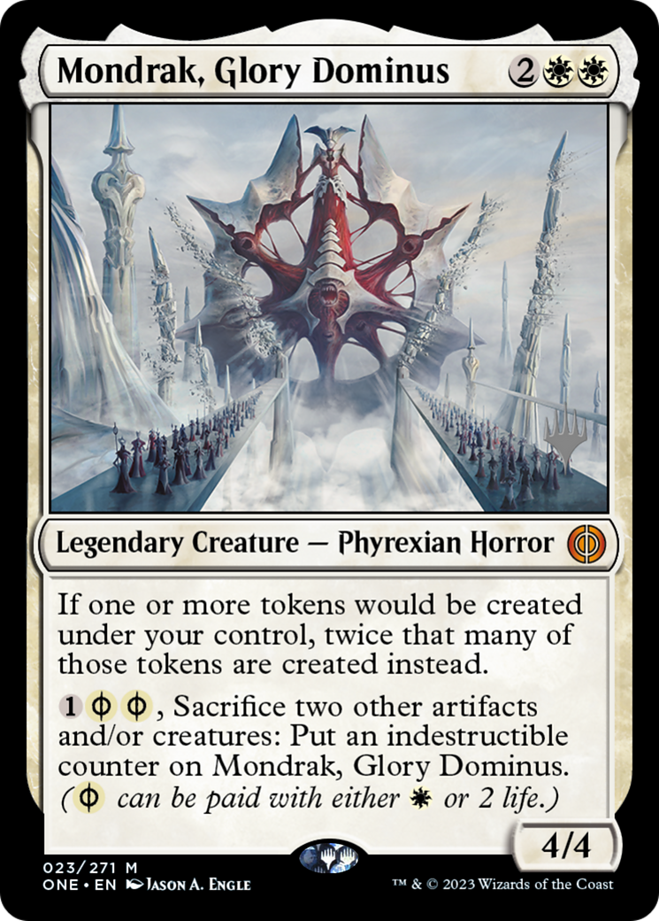 Mondrak, Glory Dominus (Promo Pack) [Phyrexia: All Will Be One Promos] - Evolution TCG
