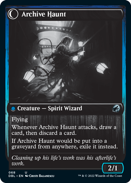 Overwhelmed Archivist // Archive Haunt [Innistrad: Double Feature] - Evolution TCG