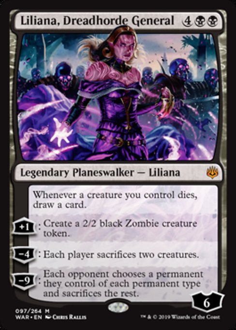 Liliana, Dreadhorde General [War of the Spark] - Evolution TCG