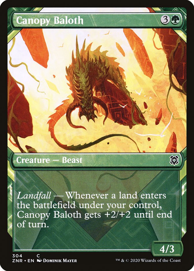 Canopy Baloth (Showcase) [Zendikar Rising] - Evolution TCG